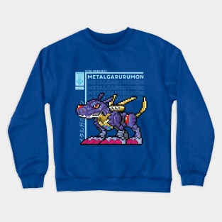 digimon vb metalgarurumon Crewneck Sweatshirt